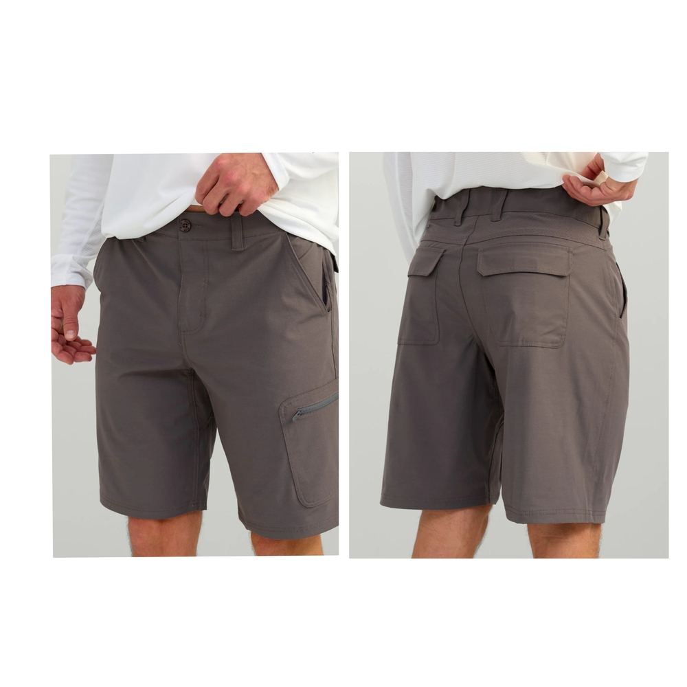 Huk Men's Gray‎ Cargo Shorts Size XXL